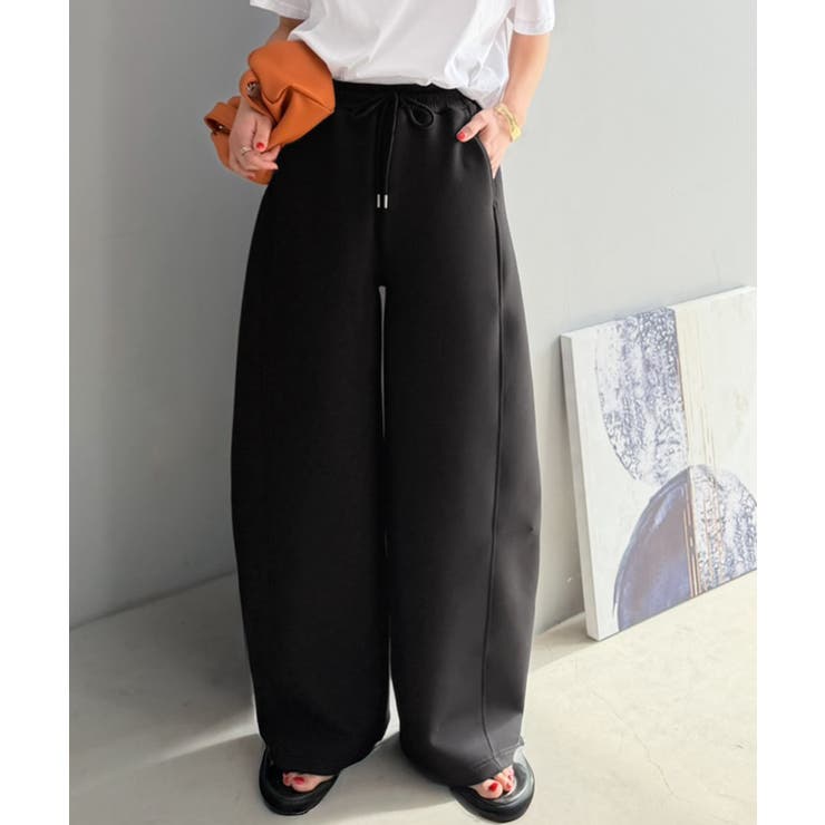 頑張らないのに、こなれ見え。ダンボール素材カーブスウェットパンツ | Classical Elf  | 詳細画像6 