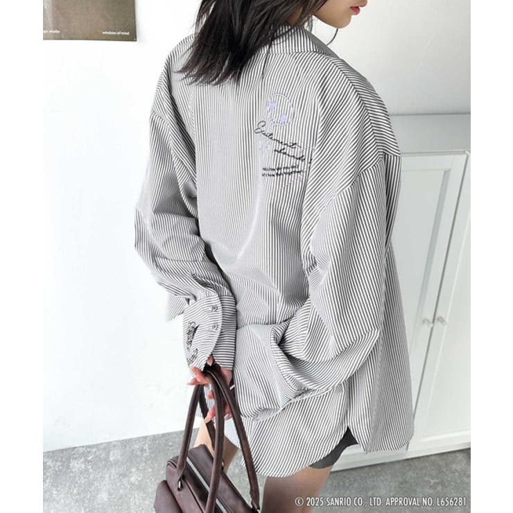 可愛さ100％！ランダム刺繍ストライプシャツ | Classical Elf  | 詳細画像17 