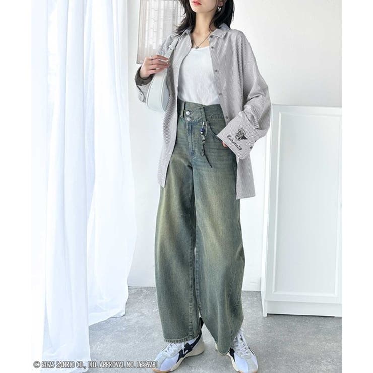 可愛さ100％！ランダム刺繍ストライプシャツ | Classical Elf  | 詳細画像18 