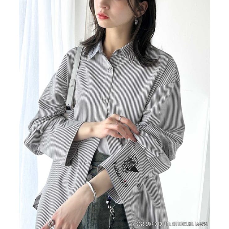 可愛さ100％！ランダム刺繍ストライプシャツ | Classical Elf  | 詳細画像20 