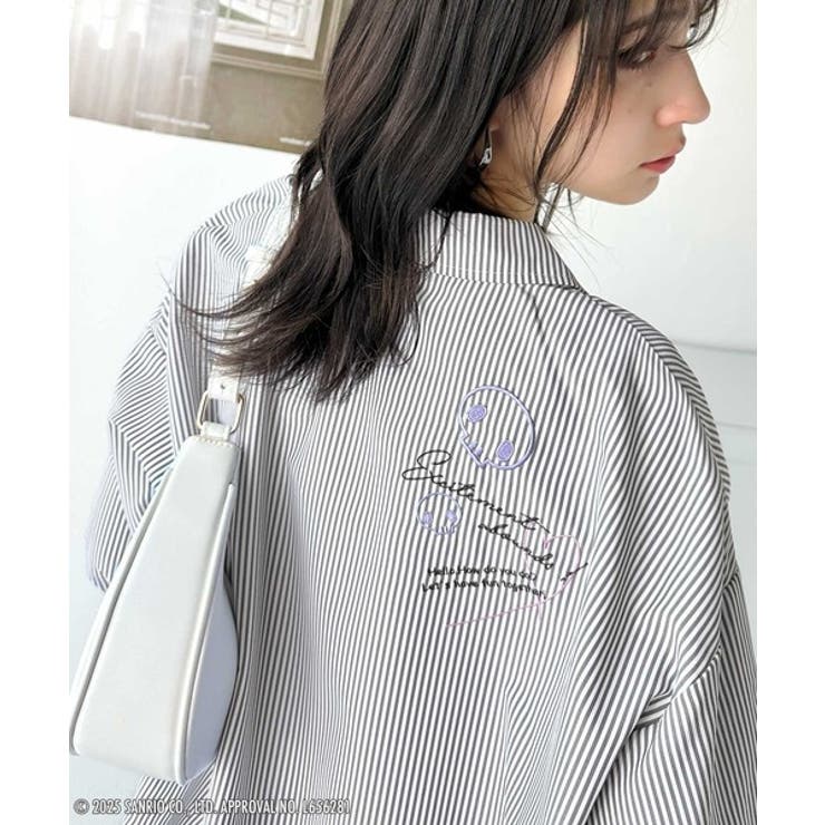 可愛さ100％！ランダム刺繍ストライプシャツ | Classical Elf  | 詳細画像22 