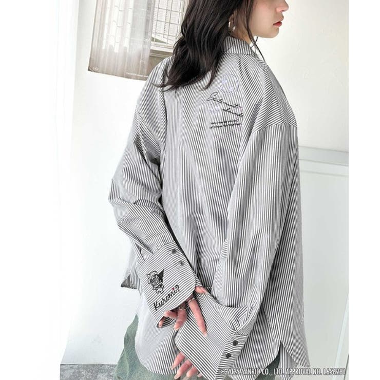 可愛さ100％！ランダム刺繍ストライプシャツ | Classical Elf  | 詳細画像23 