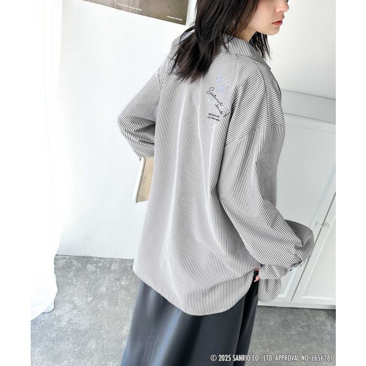可愛さ100％！ランダム刺繍ストライプシャツ | Classical Elf  | 詳細画像25 