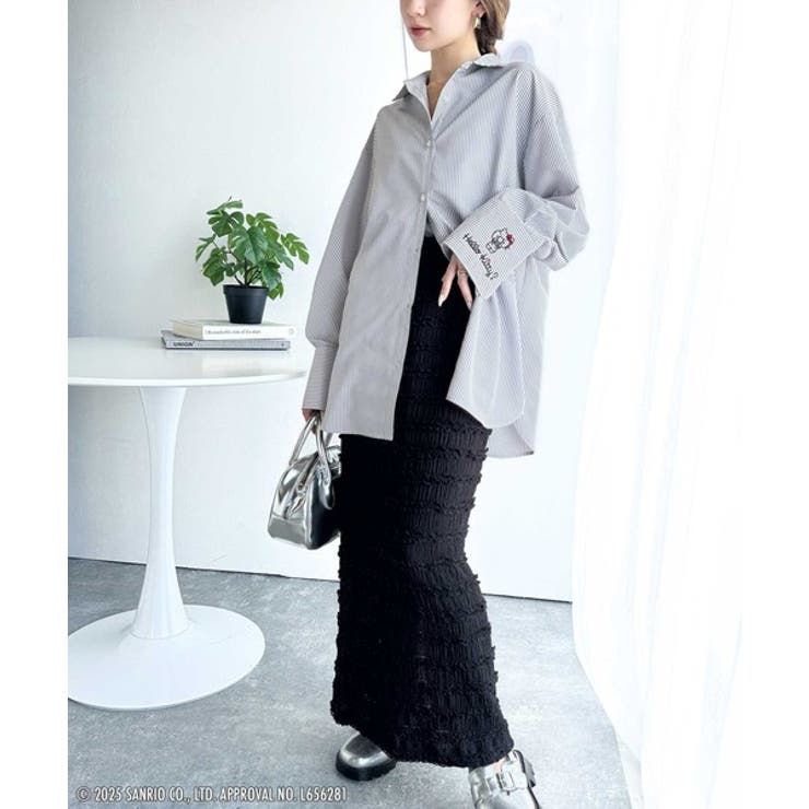 可愛さ100％！ランダム刺繍ストライプシャツ | Classical Elf  | 詳細画像33 