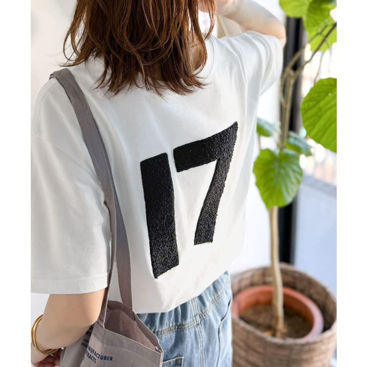 オフホワイト×C17 | 【前後2way】快適素材、立体刺繍がアクセントに♪綿100％デザインナンバリング… | Classical Elf 