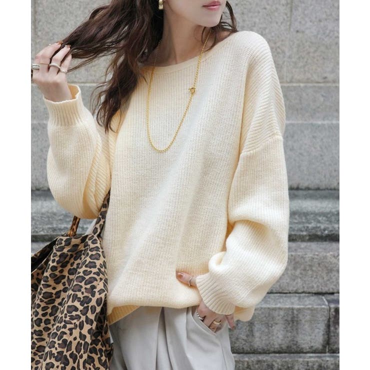 ヘルシーな肌見せで上品さを演出♪2way仕様の万能深Uニットカーディガン | Classical Elf  | 詳細画像2 