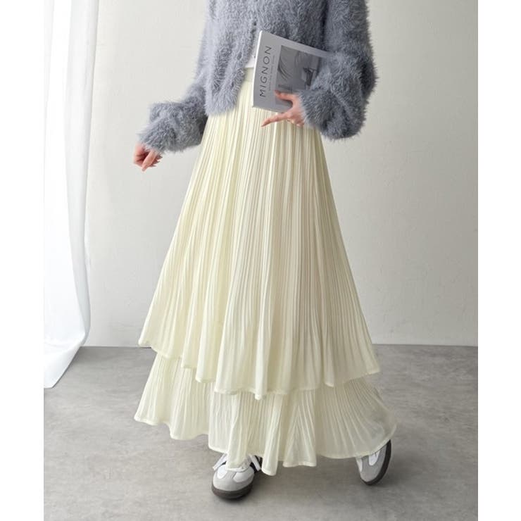 ゆらりシルエットなびく。プリーツシアーティアードスカート | Classical Elf  | 詳細画像2 
