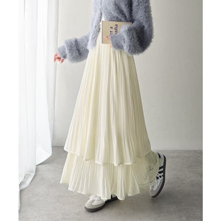 ゆらりシルエットなびく。プリーツシアーティアードスカート | Classical Elf  | 詳細画像8 