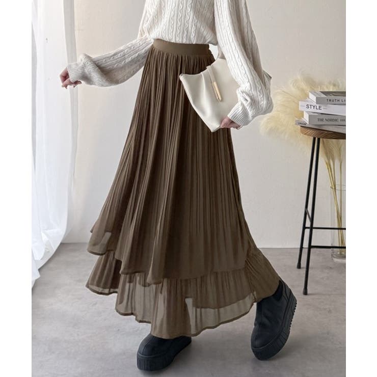 ゆらりシルエットなびく。プリーツシアーティアードスカート | Classical Elf  | 詳細画像25 
