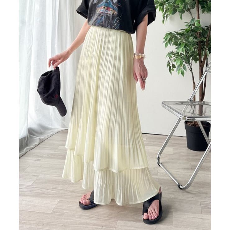 ゆらりシルエットなびく。プリーツシアーティアードスカート | Classical Elf  | 詳細画像17 