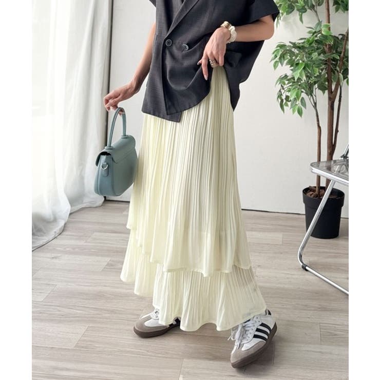 ゆらりシルエットなびく。プリーツシアーティアードスカート | Classical Elf  | 詳細画像18 