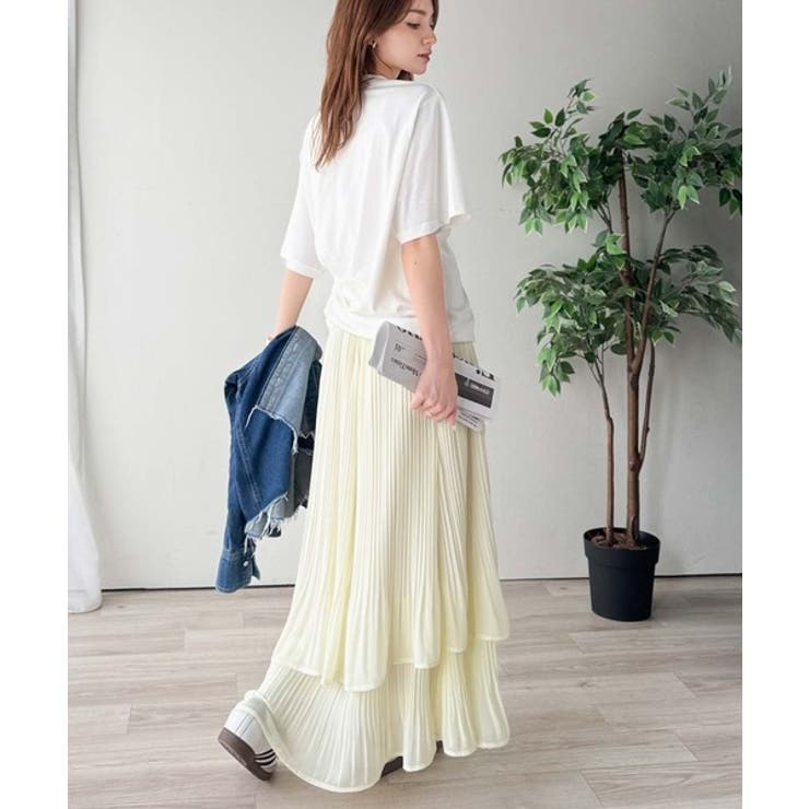 ゆらりシルエットなびく。プリーツシアーティアードスカート | Classical Elf  | 詳細画像19 