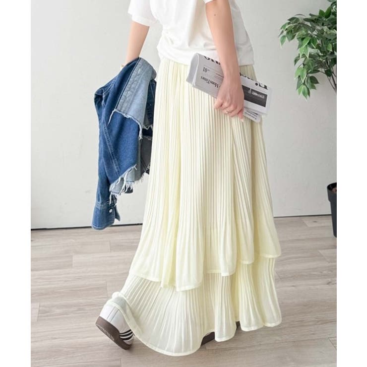 ゆらりシルエットなびく。プリーツシアーティアードスカート | Classical Elf  | 詳細画像20 