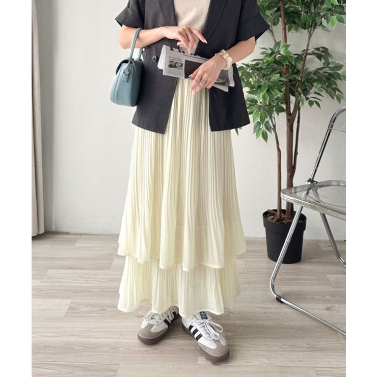 ゆらりシルエットなびく。プリーツシアーティアードスカート | Classical Elf  | 詳細画像22 
