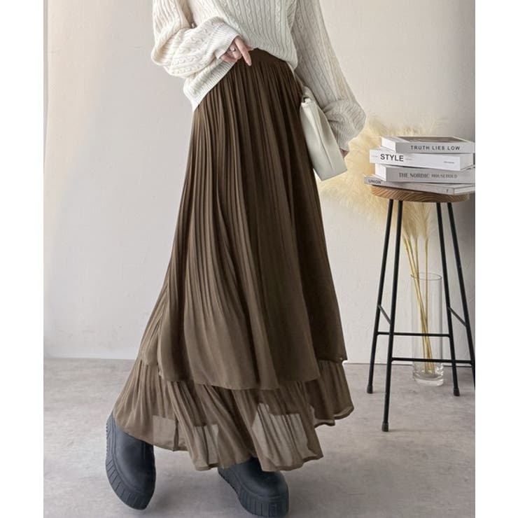 ゆらりシルエットなびく。プリーツシアーティアードスカート | Classical Elf  | 詳細画像29 