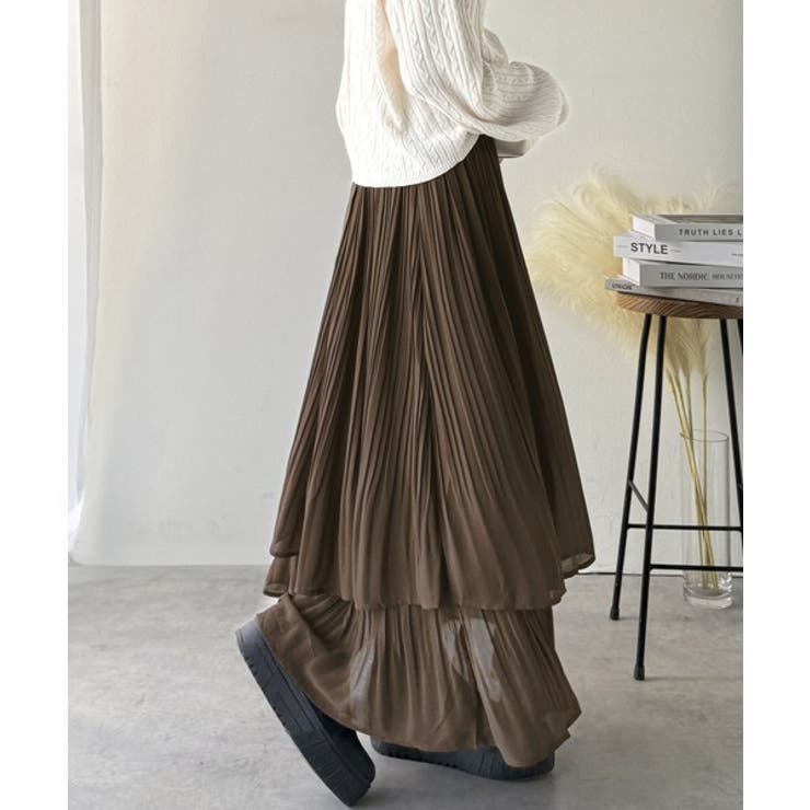 ゆらりシルエットなびく。プリーツシアーティアードスカート | Classical Elf  | 詳細画像30 