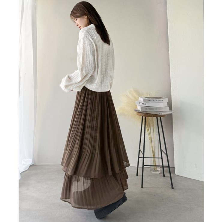 ゆらりシルエットなびく。プリーツシアーティアードスカート | Classical Elf  | 詳細画像32 