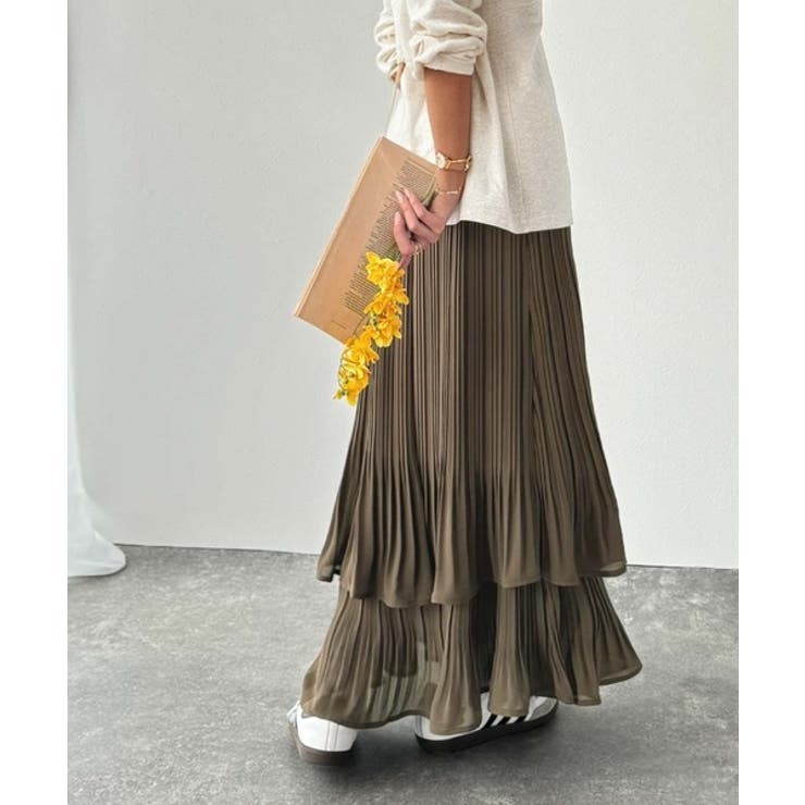ゆらりシルエットなびく。プリーツシアーティアードスカート | Classical Elf  | 詳細画像33 