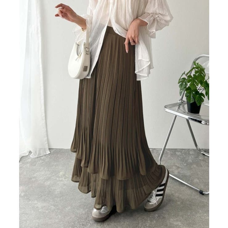 ゆらりシルエットなびく。プリーツシアーティアードスカート | Classical Elf  | 詳細画像34 