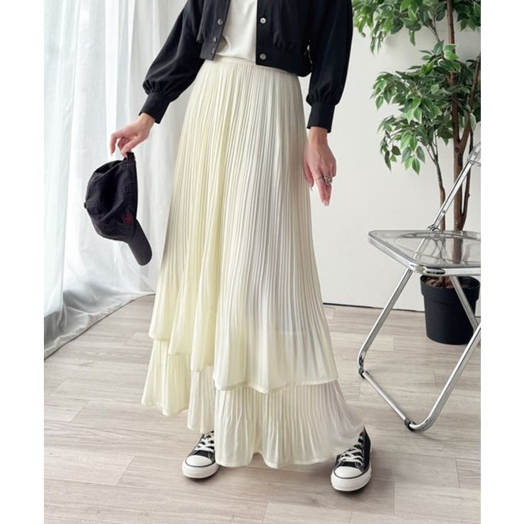 ゆらりシルエットなびく。プリーツシアーティアードスカート | Classical Elf  | 詳細画像9 