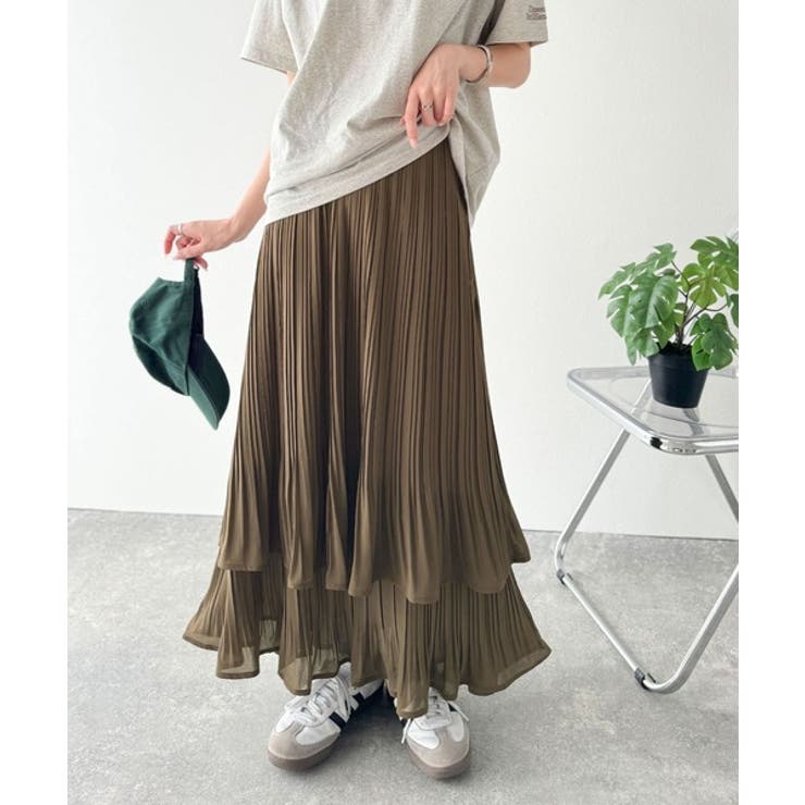 ゆらりシルエットなびく。プリーツシアーティアードスカート | Classical Elf  | 詳細画像40 