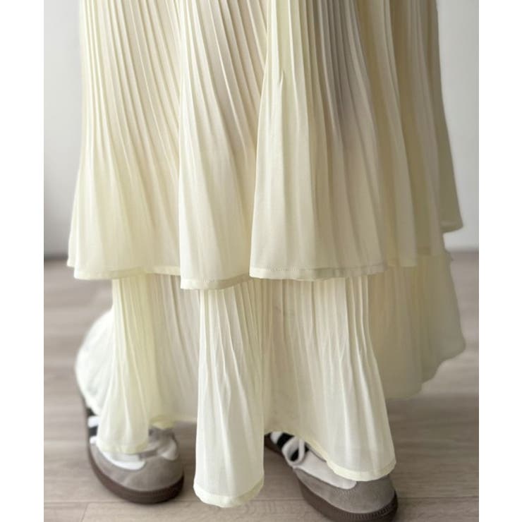 ゆらりシルエットなびく。プリーツシアーティアードスカート | Classical Elf  | 詳細画像44 