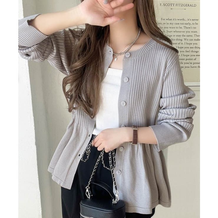 起毛長袖ポロシャツ　フリルスカート　サイズ0 グレー　秋冬　ペプラムスカート 起毛長袖ポロシャツ フリルスカート サイズ0 グレー 秋冬 ペプラム