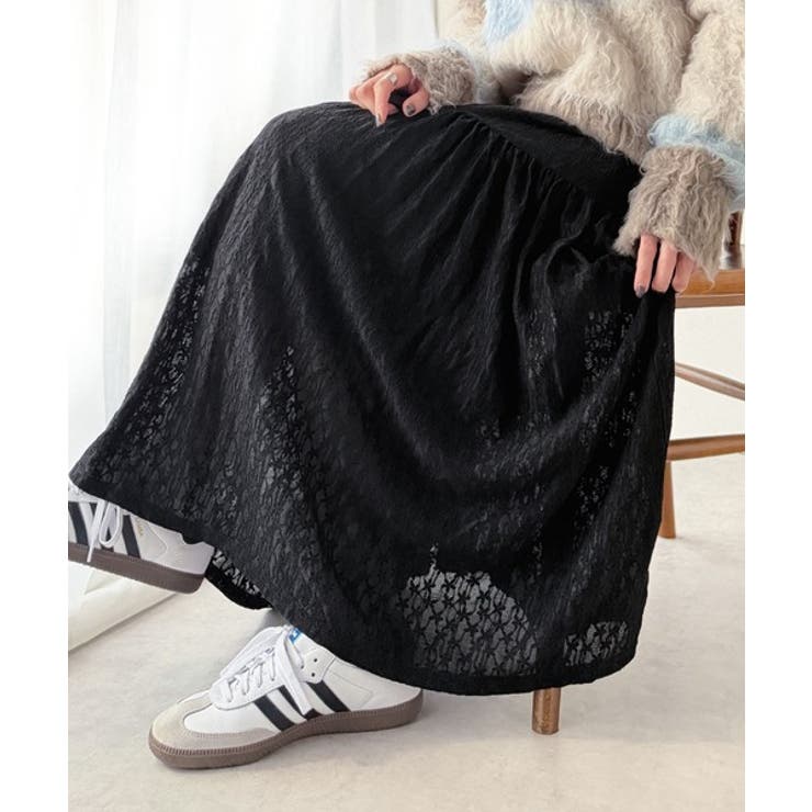 揺れるたびに美しく。上品レディな大人フェミニン。ストレッチレース裾ティアードスカ… | Classical Elf  | 詳細画像22 