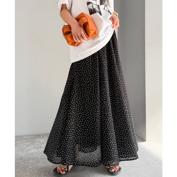 シアーで抜け感◎どんなコーデも軽やかに決まる。アソート柄フレアスカート | Classical Elf  | 詳細画像8 