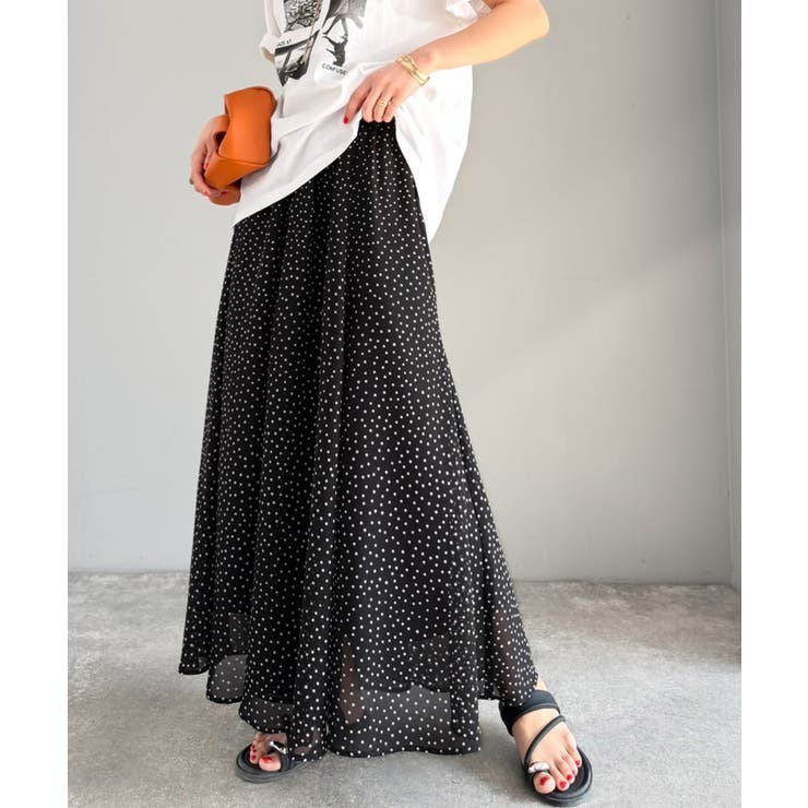 シアーで抜け感◎どんなコーデも軽やかに決まる。アソート柄フレアスカート | Classical Elf  | 詳細画像9 