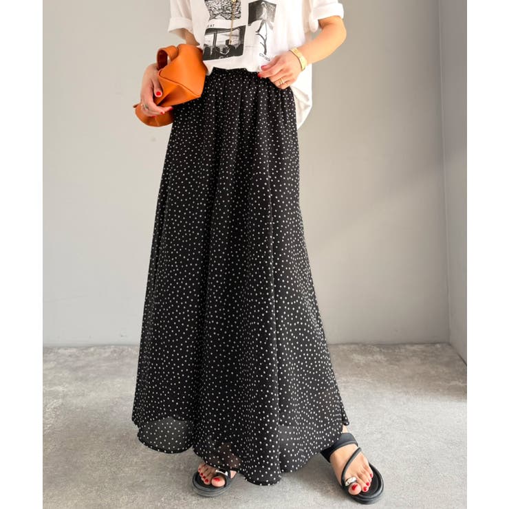 シアーで抜け感◎どんなコーデも軽やかに決まる。アソート柄フレアスカート | Classical Elf  | 詳細画像12 