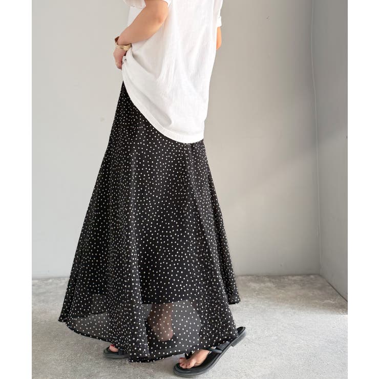 シアーで抜け感◎どんなコーデも軽やかに決まる。アソート柄フレアスカート | Classical Elf  | 詳細画像13 