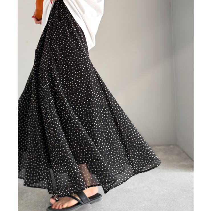 シアーで抜け感◎どんなコーデも軽やかに決まる。アソート柄フレアスカート | Classical Elf  | 詳細画像1 