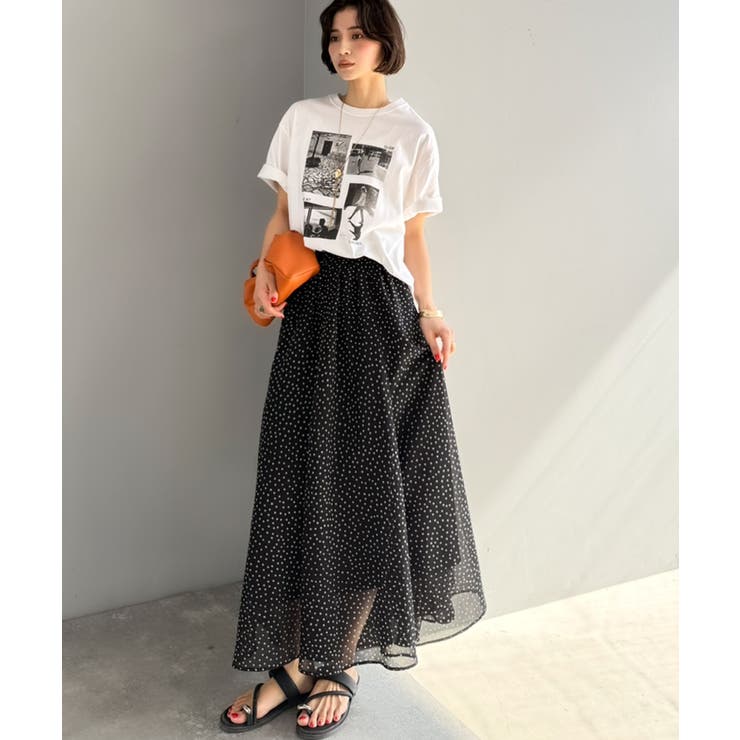 シアーで抜け感◎どんなコーデも軽やかに決まる。アソート柄フレアスカート | Classical Elf  | 詳細画像14 