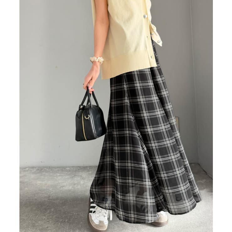 シアーで抜け感◎どんなコーデも軽やかに決まる。アソート柄フレアスカート | Classical Elf  | 詳細画像16 