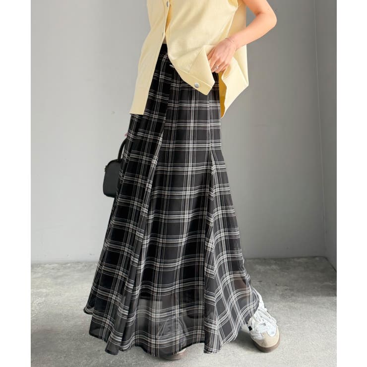 シアーで抜け感◎どんなコーデも軽やかに決まる。アソート柄フレアスカート | Classical Elf  | 詳細画像17 