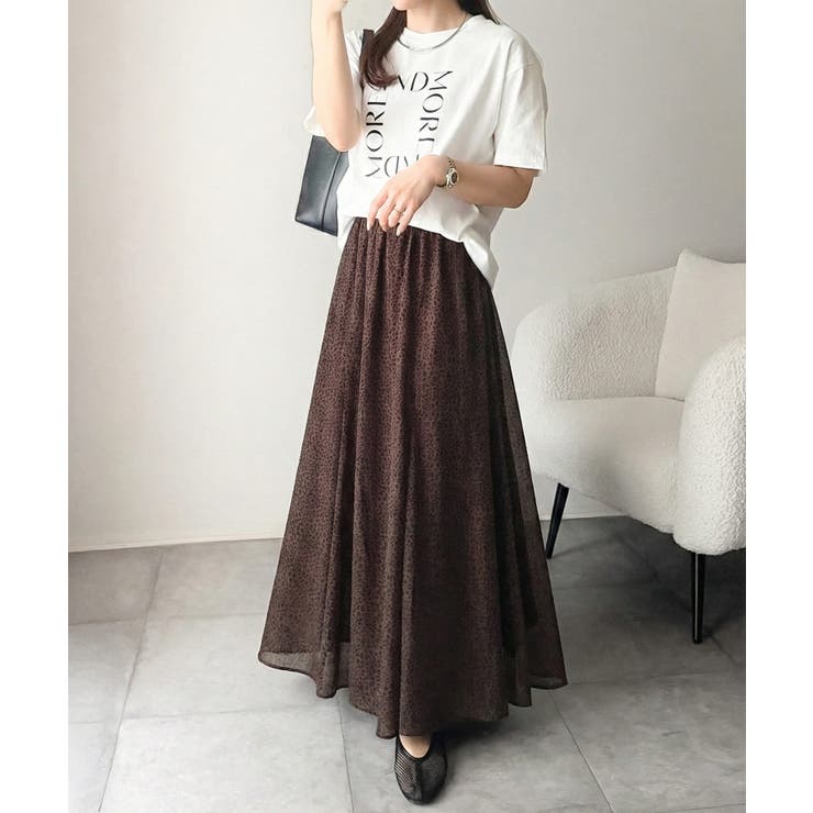 シアーで抜け感◎どんなコーデも軽やかに決まる。アソート柄フレアスカート | Classical Elf  | 詳細画像4 