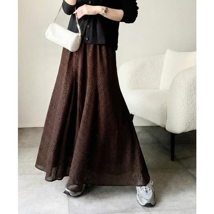 シアーで抜け感◎どんなコーデも軽やかに決まる。アソート柄フレアスカート | Classical Elf  | 詳細画像6 