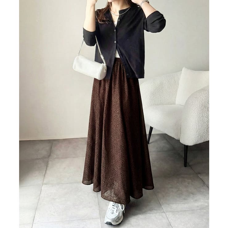 シアーで抜け感◎どんなコーデも軽やかに決まる。アソート柄フレアスカート | Classical Elf  | 詳細画像7 