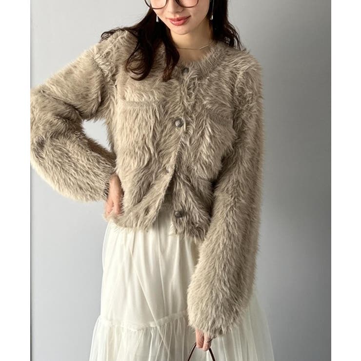 ふわふわ素材がシーズンムードを盛り上げる♪シャギーカーディガン | Classical Elf  | 詳細画像26 