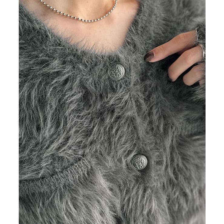 ふわふわ素材がシーズンムードを盛り上げる♪シャギーカーディガン | Classical Elf  | 詳細画像28 