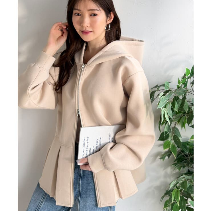 主役級！今日の可愛いを格上げ！ ダブルジップペプラムマシュマロダンボールパーカー | Classical Elf  | 詳細画像23 