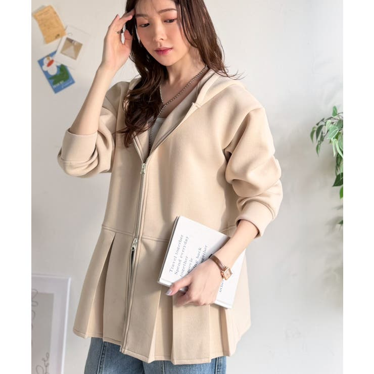 主役級！今日の可愛いを格上げ！ ダブルジップペプラムマシュマロダンボールパーカー | Classical Elf  | 詳細画像24 