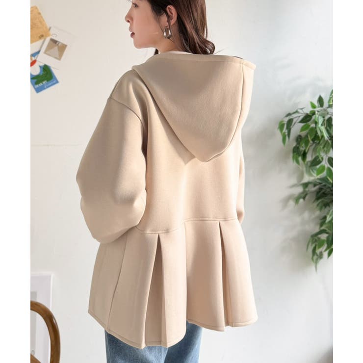 主役級！今日の可愛いを格上げ！ ダブルジップペプラムマシュマロダンボールパーカー | Classical Elf  | 詳細画像28 