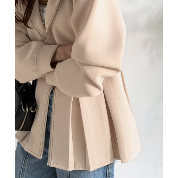 主役級！今日の可愛いを格上げ！ ダブルジップペプラムマシュマロダンボールパーカー | Classical Elf  | 詳細画像31 