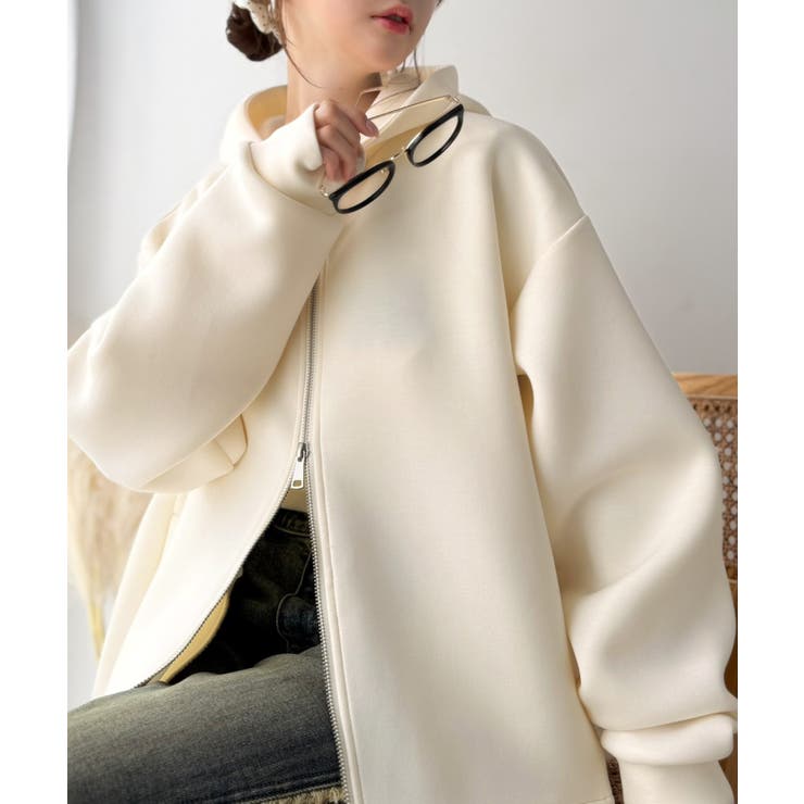 ふんわり包み、裾にドラマを。ビッグフーディーボリュームペプラムポケット付きダンボ… | Classical Elf  | 詳細画像7 