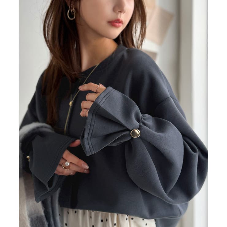ひとクセ可愛い、私の推し。ピンタック使いキャンディースリーブダンボール素材プルオ… | Classical Elf  | 詳細画像19 