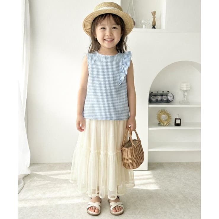 【キッズ】 親子お揃い リンクコーデできちゃう！チュールティアードスカート | Classical Elf kids | 詳細画像8 