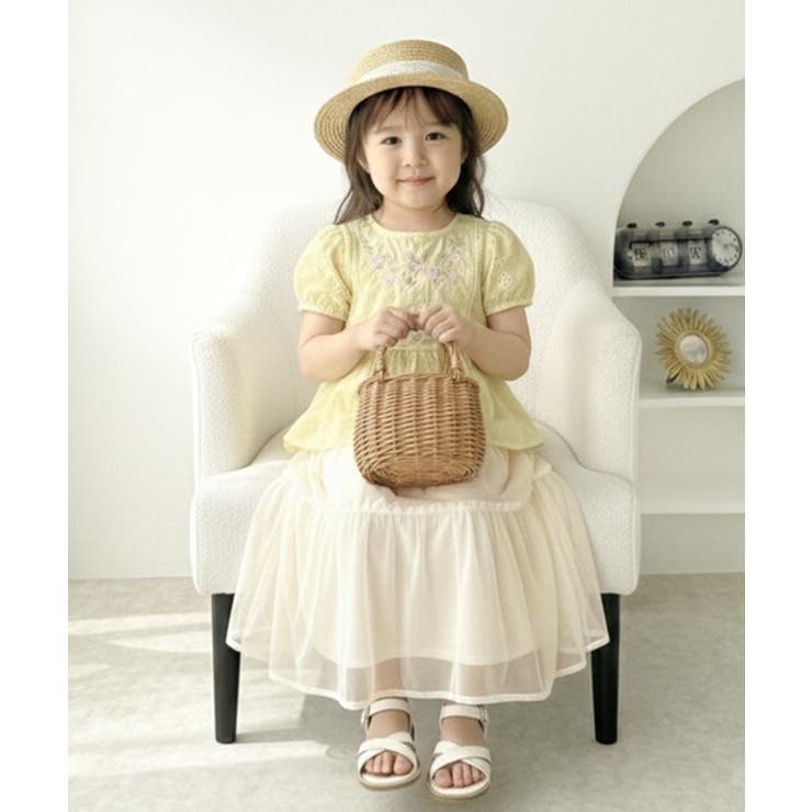 【キッズ】 親子お揃い リンクコーデできちゃう！チュールティアードスカート | Classical Elf kids | 詳細画像10 