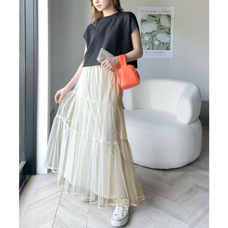 【キッズ】 親子お揃い リンクコーデできちゃう！チュールティアードスカート | Classical Elf kids | 詳細画像14 